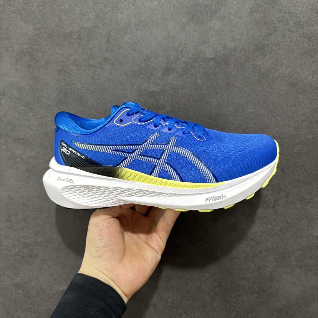 【公司级】Asics Gel-Kayano 30 舒适缓震 织物合成革透气 低帮跑步鞋 亚瑟士运动休闲透气专业跑鞋 整体超轻便鞋身 针织透气鞋面 中底发泡材料 超强缓震效果 绵柔触地脚感 高颜值 配色选择多 运动休闲强烈推荐 尺码：39-45-选品中心