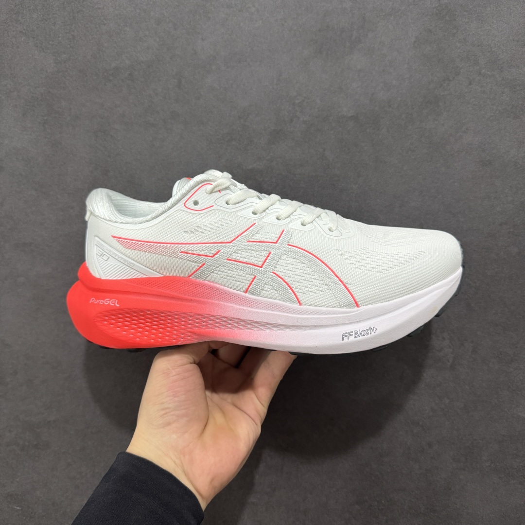  
Asics Gel-Kayano 30 舒适缓震 织物合成革透气 低帮跑步鞋  亚瑟士运动休闲透气专