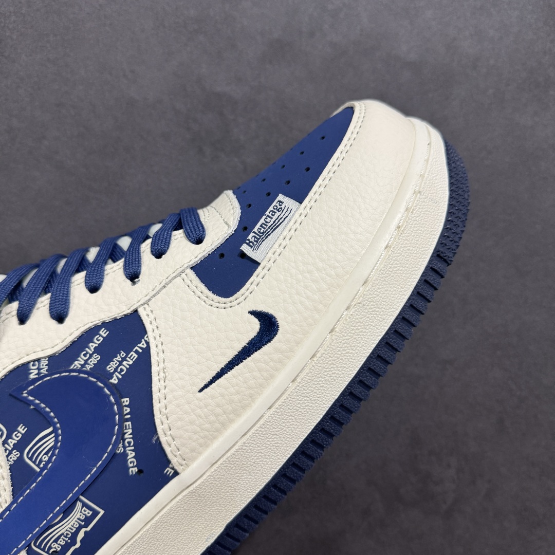  
【定制版】海外限量发售！公司级NIke Air Force 1 '07 Low “巴黎世家联名——蓝