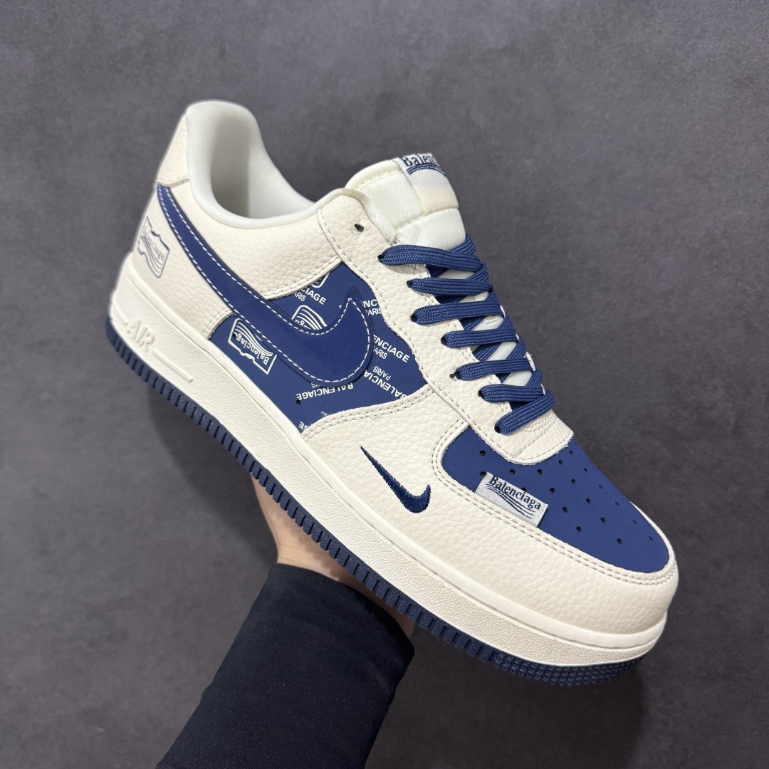  
【定制版】海外限量发售！公司级NIke Air Force 1 '07 Low “巴黎世家联名——蓝