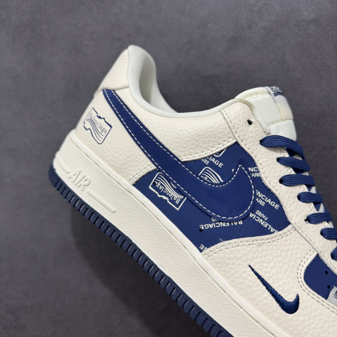  
【定制版】海外限量发售！公司级NIke Air Force 1 '07 Low “巴黎世家联名——蓝