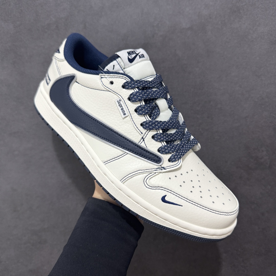 【定制版】Travis Scott x Fragment Design x Air Jordan 1 Low SP AJ1 联名款 低帮文化休闲板鞋 DH0223-355