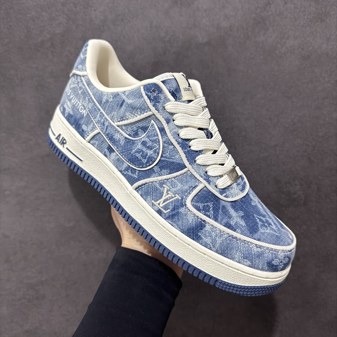  
【定制版】Nike Air Force 1 Low 07 x Louis Vuitton 白蓝牛仔布