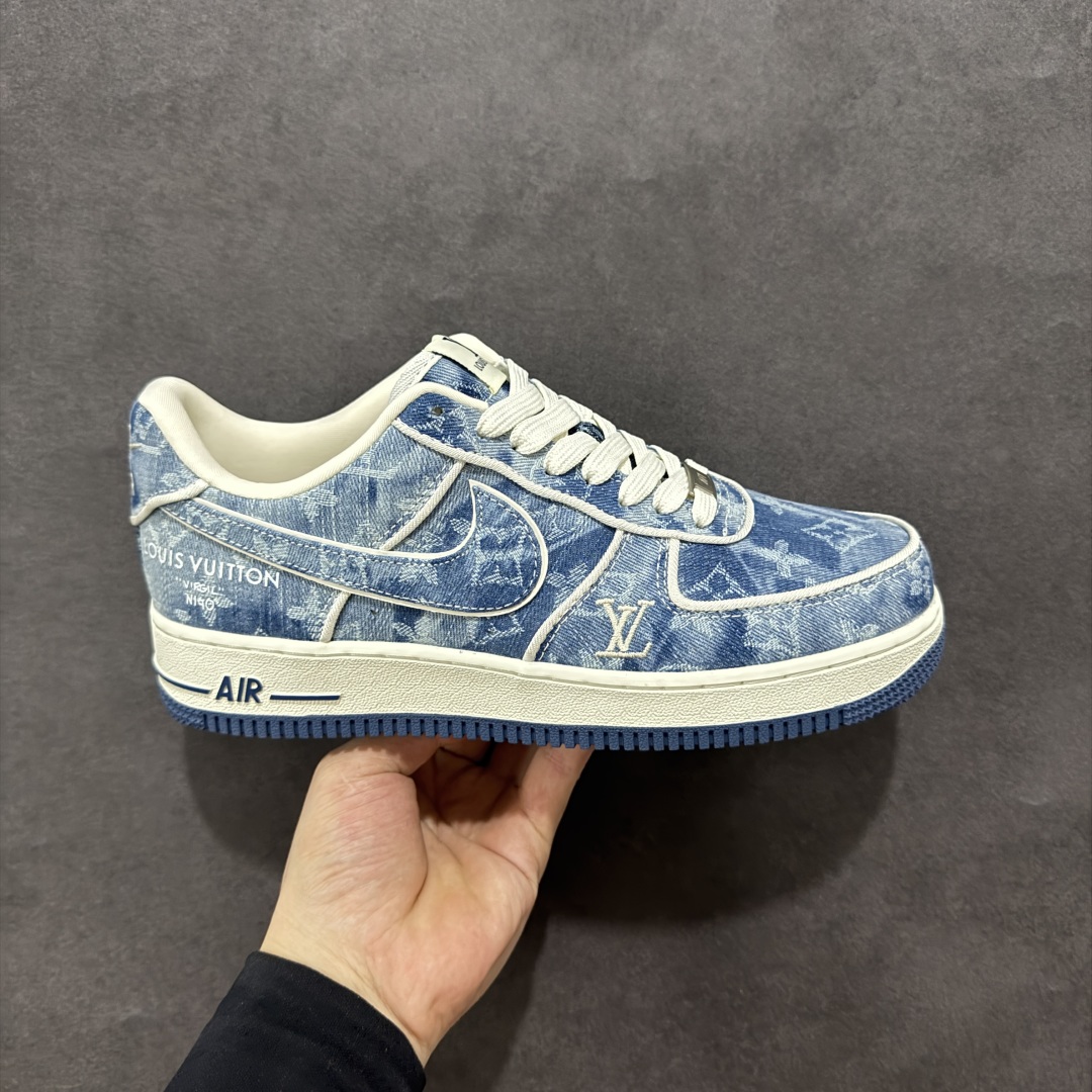  
【定制版】Nike Air Force 1 Low 07 x Louis Vuitton 白蓝牛仔布