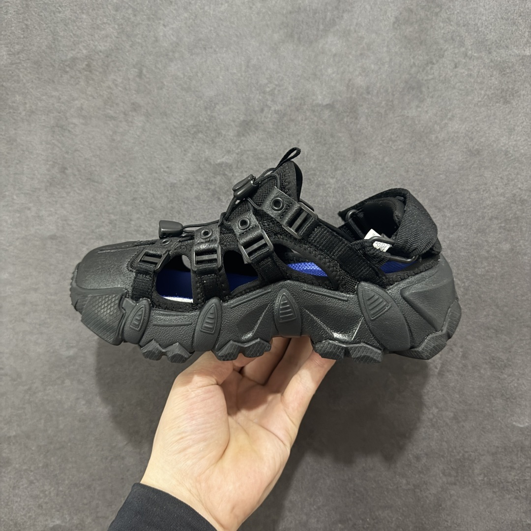 支持放店
【绿x版本】Etudes x FILA斐乐 山脉凉鞋 织物合成革TPU 圆头系带厚底 减震耐