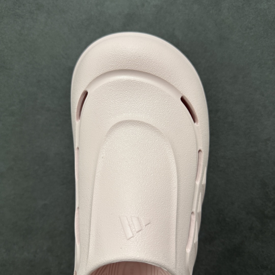 阿迪达斯 Adidas 波波凉鞋 OZWAVE CL波波凉鞋 沙滩拖鞋 稳定缓震回弹厚底老爹拖鞋 JR6756