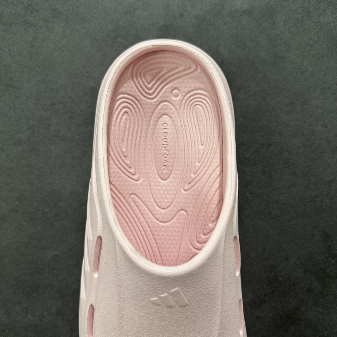 阿迪达斯 Adidas 波波凉鞋 OZWAVE CL波波凉鞋 沙滩拖鞋 稳定缓震回弹厚底老爹拖鞋 JR6756