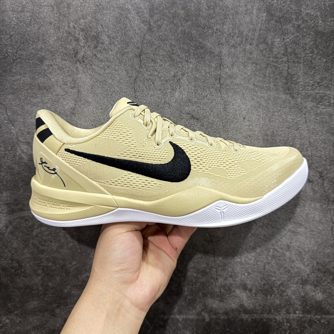 450 【GX美版绿x】NK Zoom Kobe Ⅷ System 科比8代复刻实战运动低帮文化篮球鞋 卡其色 HM6469-701