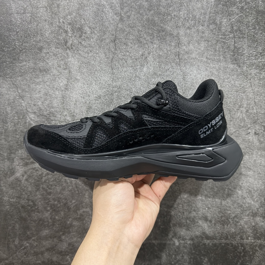 图片[2]-【莞产礼盒版】Salomon 萨洛蒙 情侣款👫 户外都市潮流舒适休闲 减震 Odyssey Elmt 运动鞋 原版购入开发 做货 雷军同款Salomon 为越野鞋 ODYSSEY ELMT LOW 提供全新配色选项 Vanillalce，配备柔软的缓震泡棉中底，提供持久的舒适感 鞋底采用了AdvancedChassisTMM 稳定的底盘系统 为穿着者提供舒服的脚感和稳定性 面料 原版定制进口牛皮材质 内里 原版定制透气网里 鞋底 原版开模防滑发泡材质 尺码： 36-46-选品中心