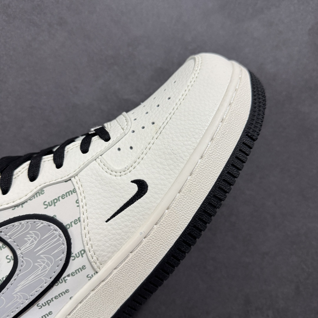  
【定制版】NIke Air Force 1 '07 Low “Supreme联名——重影黑勾”空军一