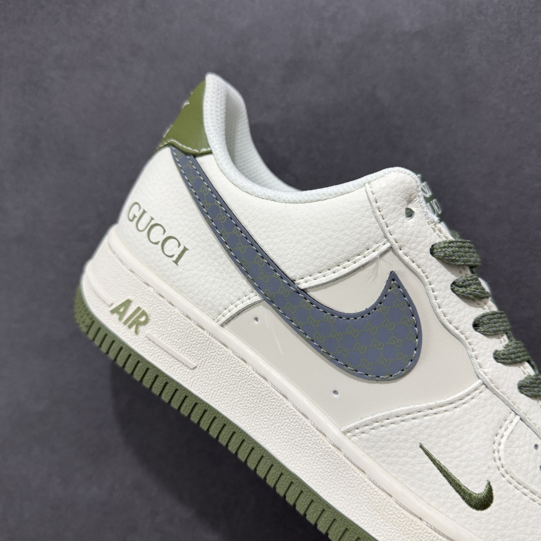  
【定制版】Nike Air Force 1'07 Low 古驰联名 绿灰花纹 空军一号低帮休闲板鞋 