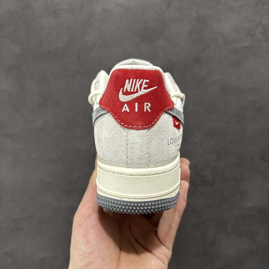  
【定制版】Nike Air Force 1'07 Low LV联名 双拼红尾抽绳 空军一号低帮休闲板