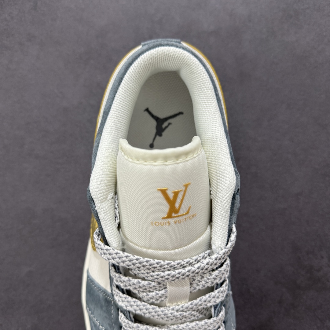 280 【定制版】Air Jordan 1 Low AJ1 乔1 LV联名 金勾蛇鳞 高端定制 低帮复古篮球鞋 XX3168-167