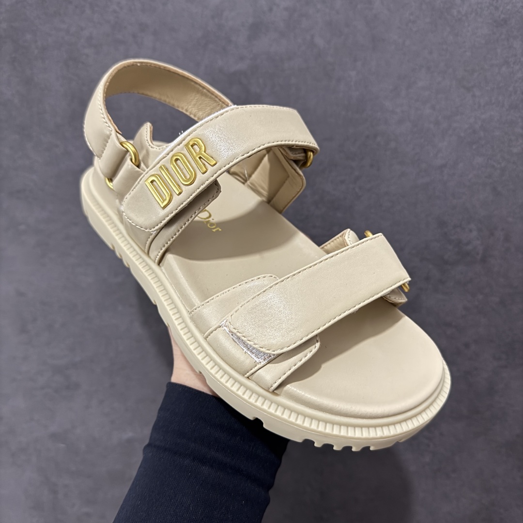 300 【广东纯原版本】Dior 迪奥 Act 夏季羊皮凉鞋拖鞋 鬼佬外贸冲正