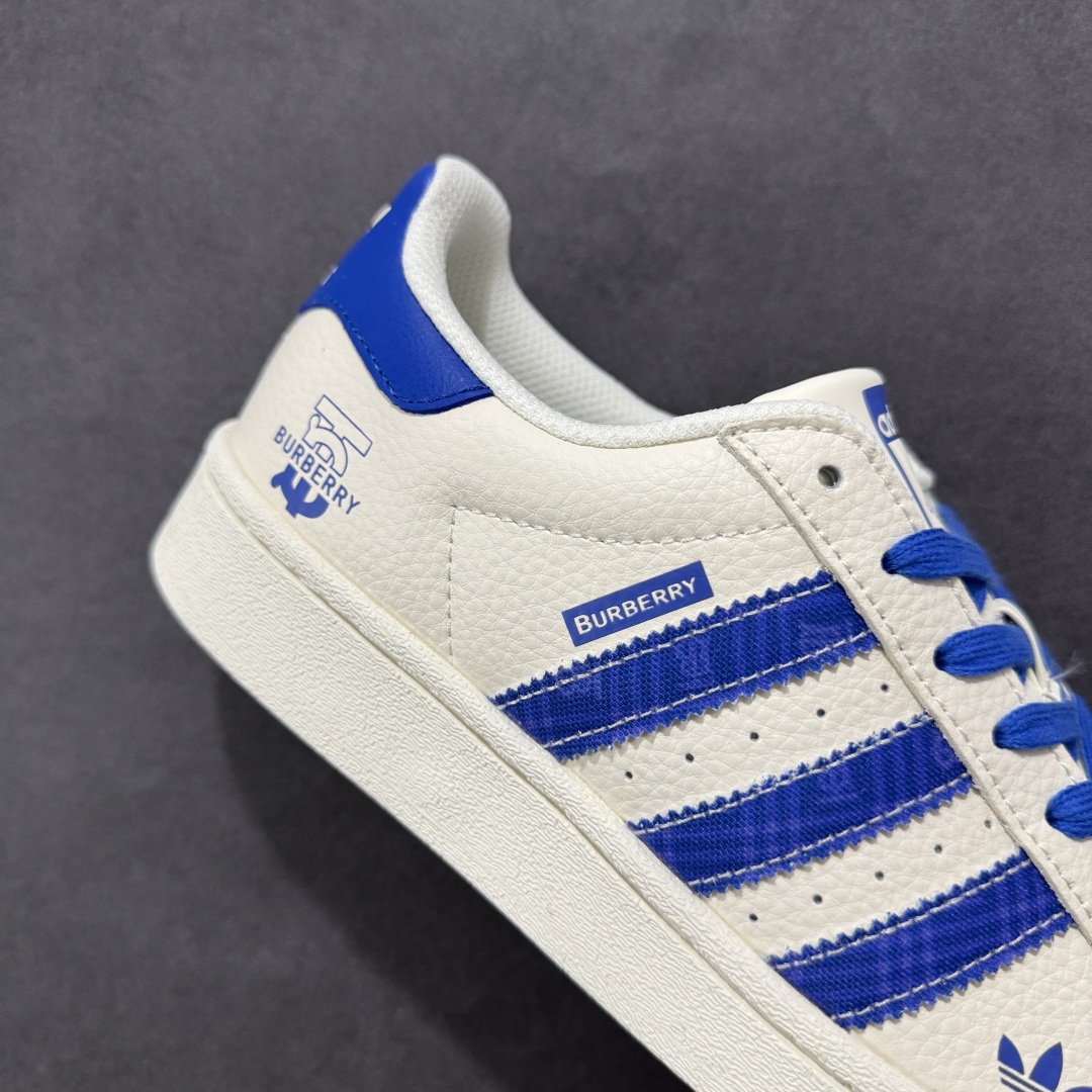  
【定制版】AD Originals Superstar x Burbrry 白蓝
采用全新头层拼接皮