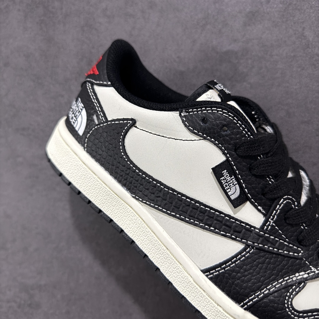 280 【定制版】Air Jordan 1 Low AJ1 乔1 北面联名 高端定制 低帮复古篮球鞋 XZ5749-007