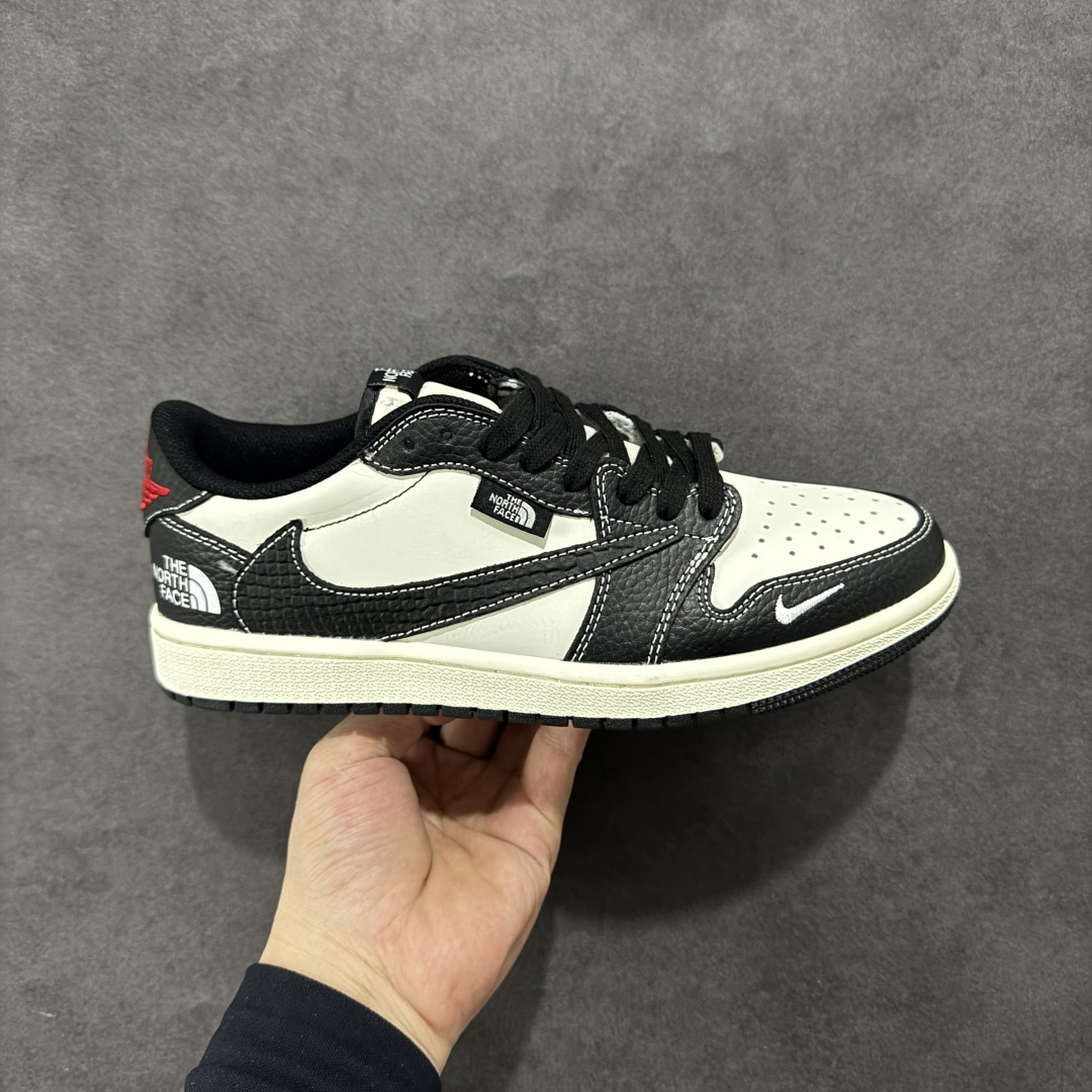 280 【定制版】Air Jordan 1 Low AJ1 乔1 北面联名 高端定制 低帮复古篮球鞋 XZ5749-007