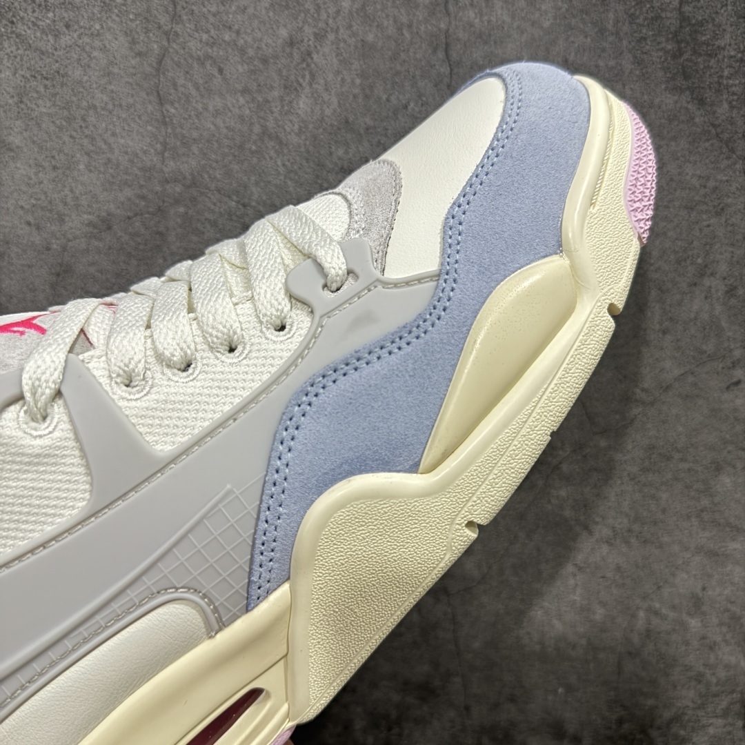 【纯原版】Air Jordan AJ4 RM 重置 重制版低帮复古篮球鞋 马卡龙白绿粉 IB4466