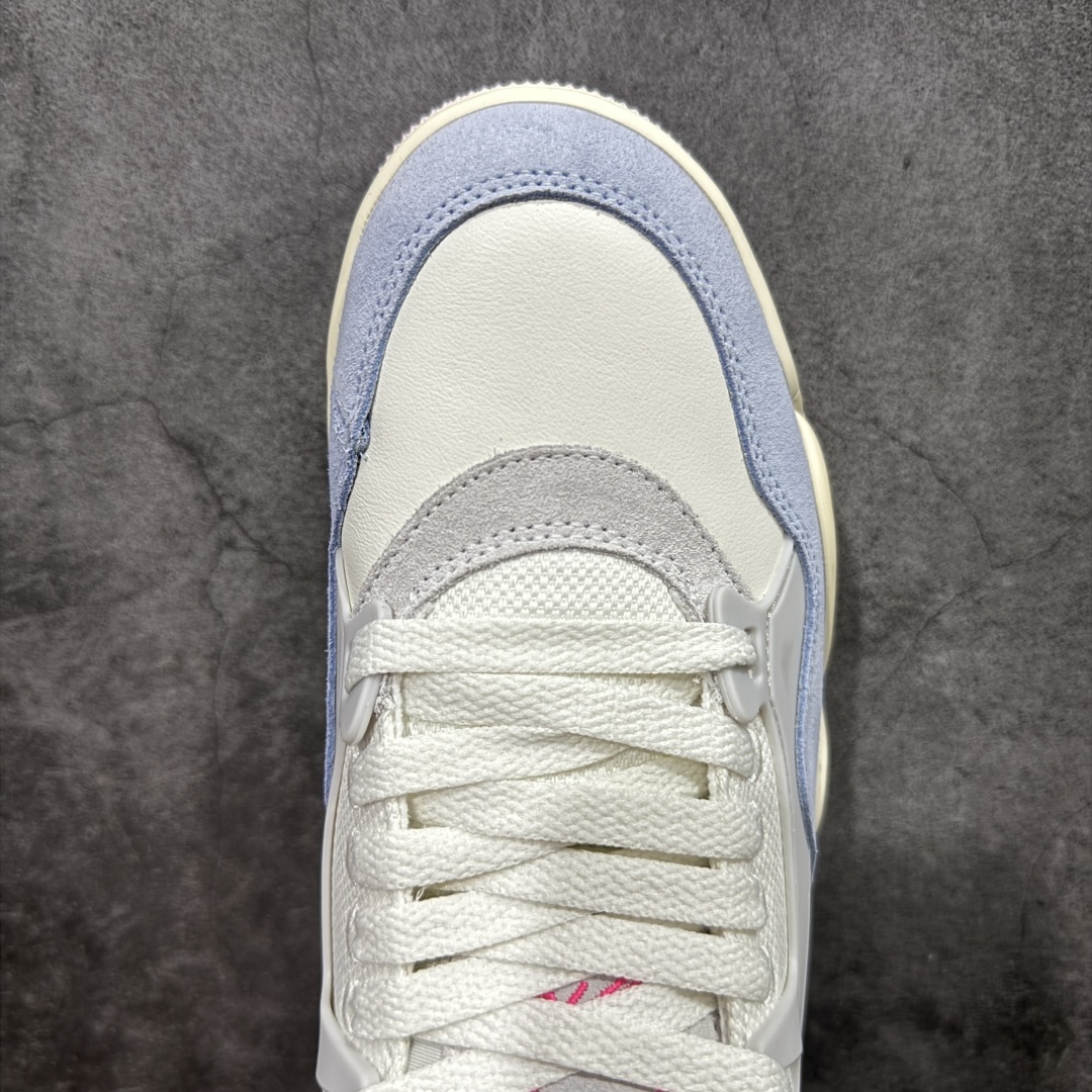 【纯原版】Air Jordan AJ4 RM 重置 重制版低帮复古篮球鞋 马卡龙白绿粉 IB4466