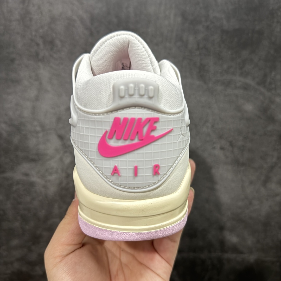 【纯原版】Air Jordan AJ4 RM 重置 重制版低帮复古篮球鞋 马卡龙白绿粉 IB4466