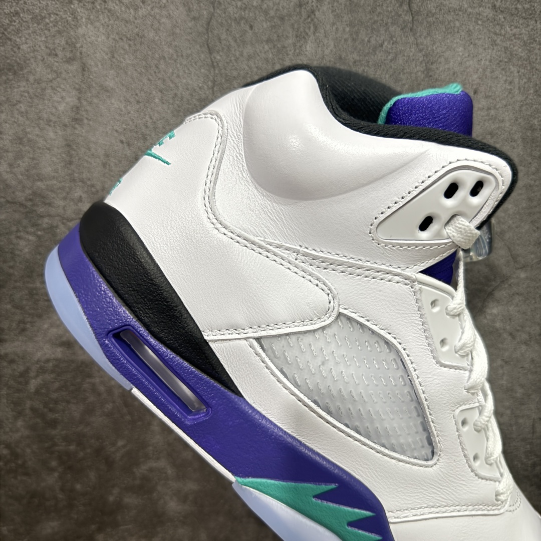460 【PK纯原】Air Jordan 5 Retro AJ5乔5 男子文化篮球鞋 aj5白紫葡萄 HQ7978-100