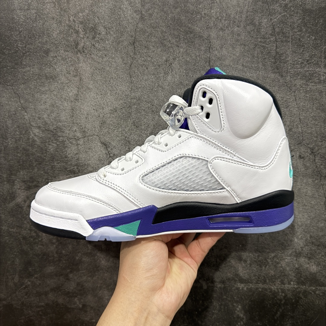 460 【PK纯原】Air Jordan 5 Retro AJ5乔5 男子文化篮球鞋 aj5白紫葡萄 HQ7978-100