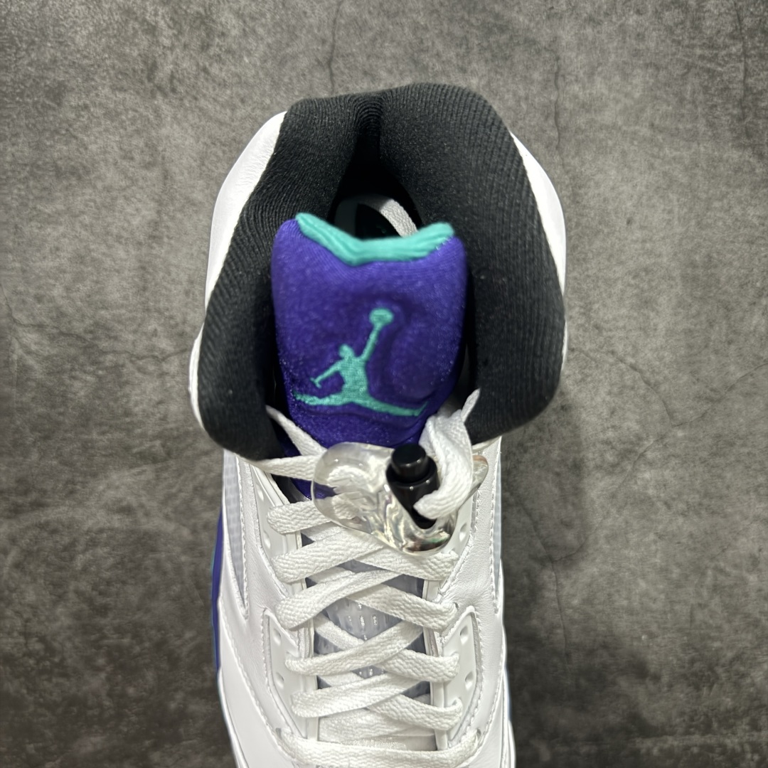 460 【PK纯原】Air Jordan 5 Retro AJ5乔5 男子文化篮球鞋 aj5白紫葡萄 HQ7978-100