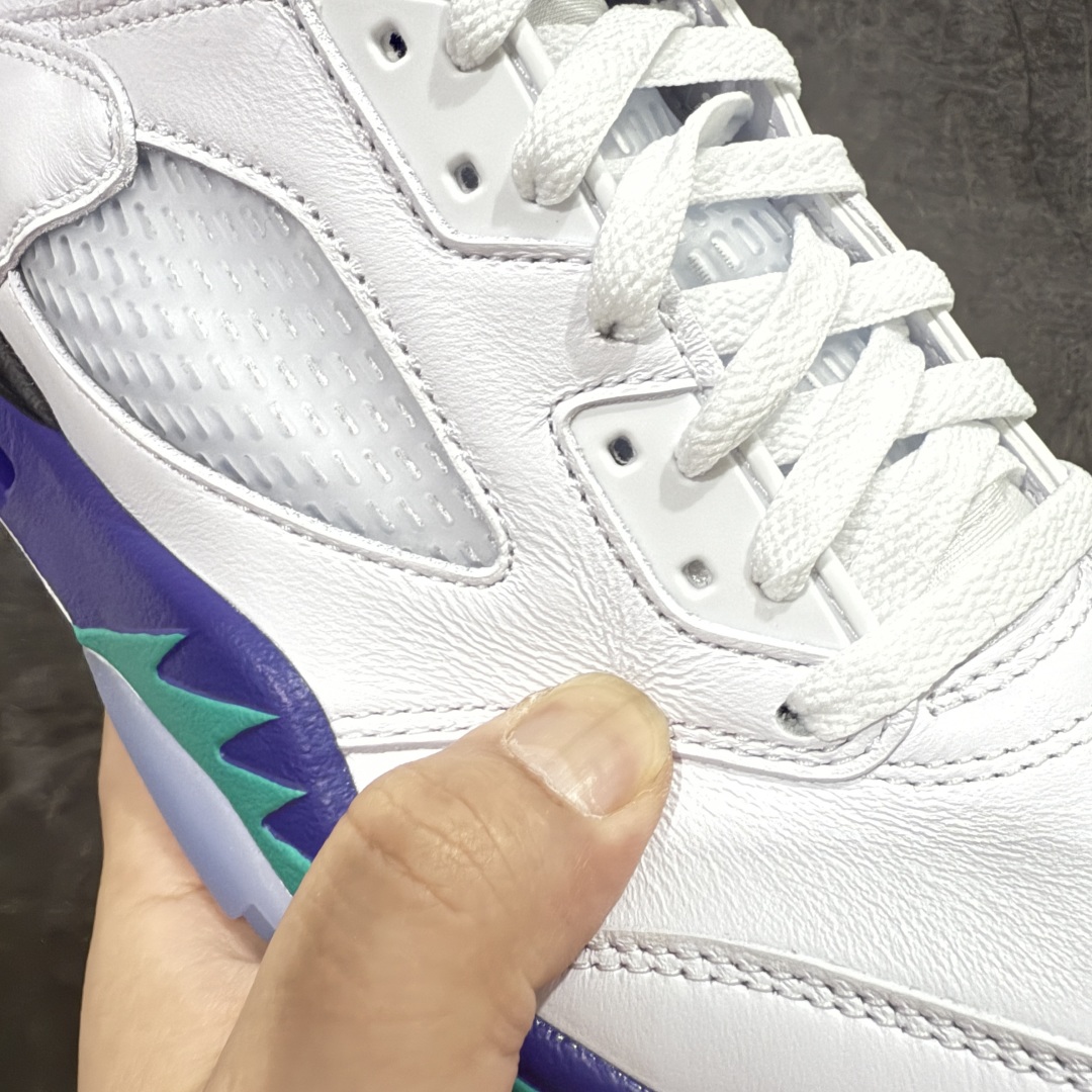 
【外贸纯原】Air Jordan 5 Retro AJ5乔5 男子文化篮球鞋 aj5白紫葡萄！货号H