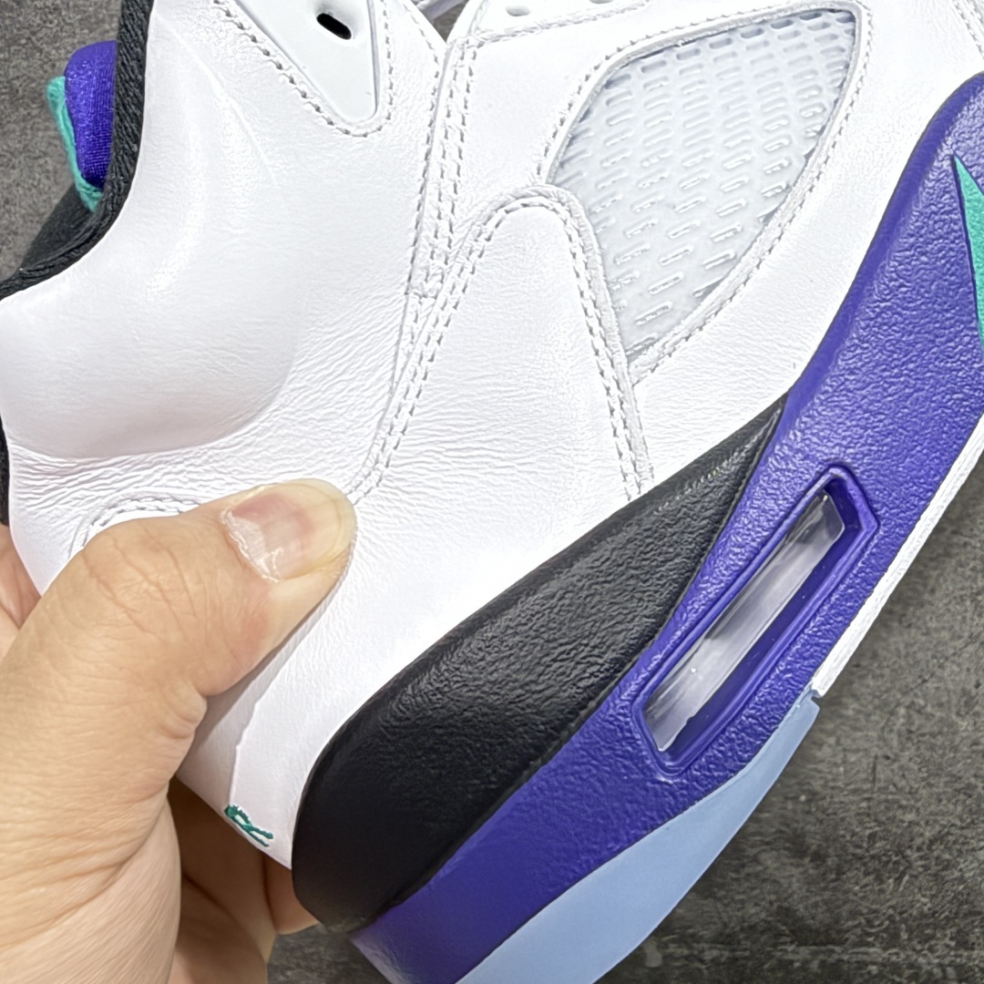  
【外贸纯原】Air Jordan 5 Retro AJ5乔5 男子文化篮球鞋 aj5白紫葡萄！货号H