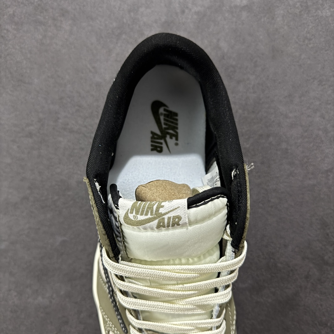 280 【定制版】Travis Scott x Fragment Design x Air Jordan 1 Low SP AJ1 斯图西联名 深豆绿 低帮文化休闲板鞋 LD2025-018