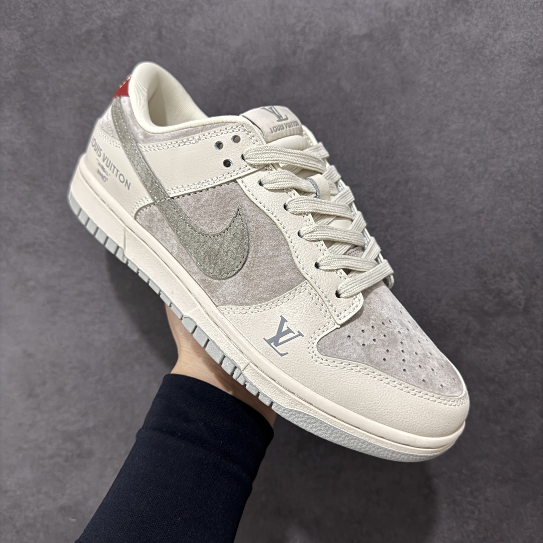  
【定制版】Nike SB Dunk Low LV联名 灰蛇鳞勾 周年高端定制 低帮休闲板鞋 XX31