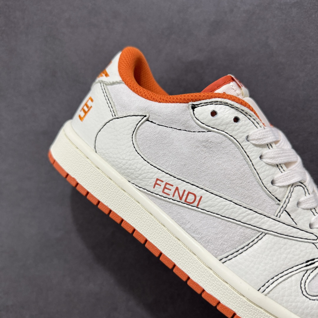 280 【定制版】Air Jordan 1 Low AJ1 乔1 芬迪联名 低帮文化休闲板鞋 XZ5749-002
