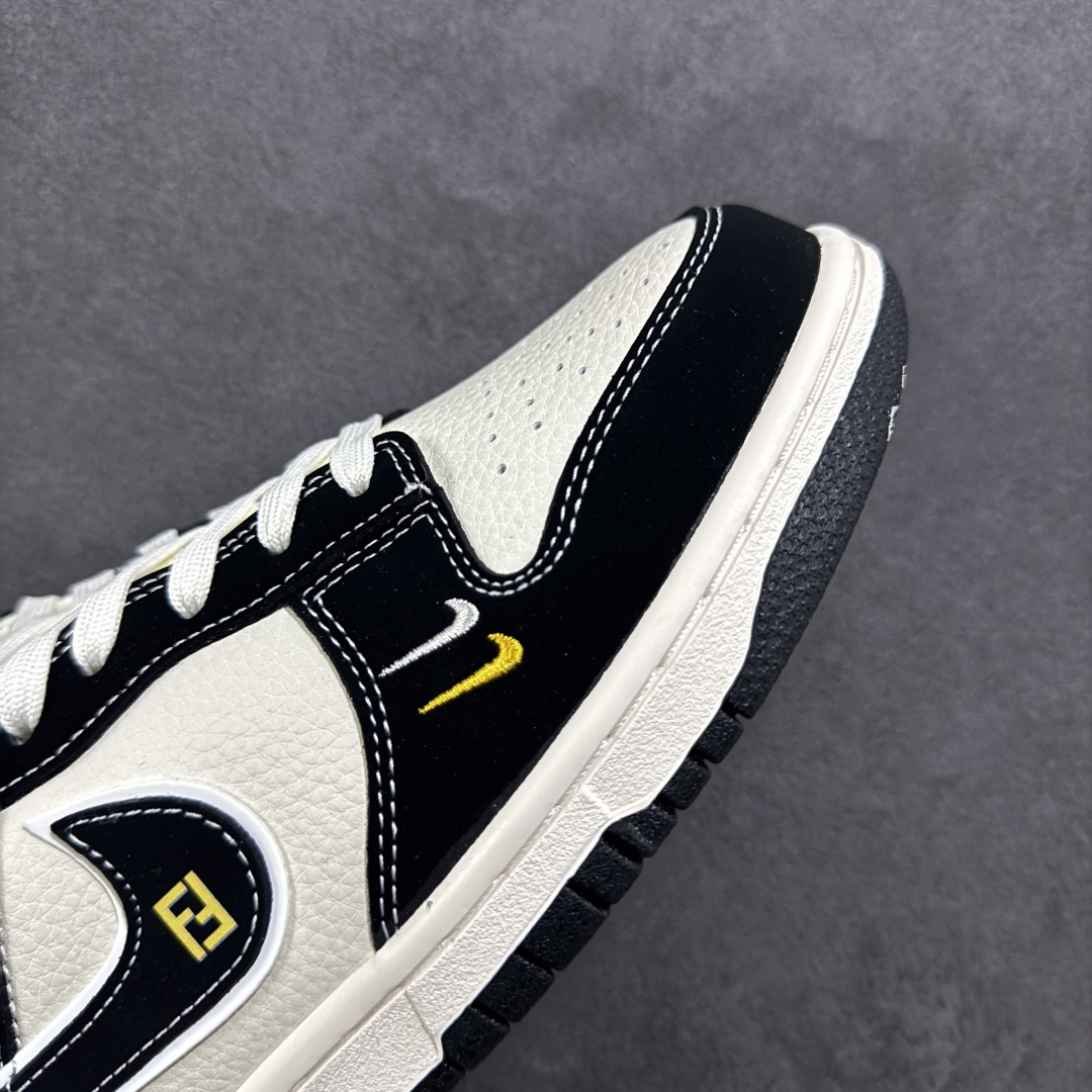  
【定制版】Nike SB Dunk Low 芬迪联名 黑白黑勾 周年高端定制 低帮休闲板鞋 LW18