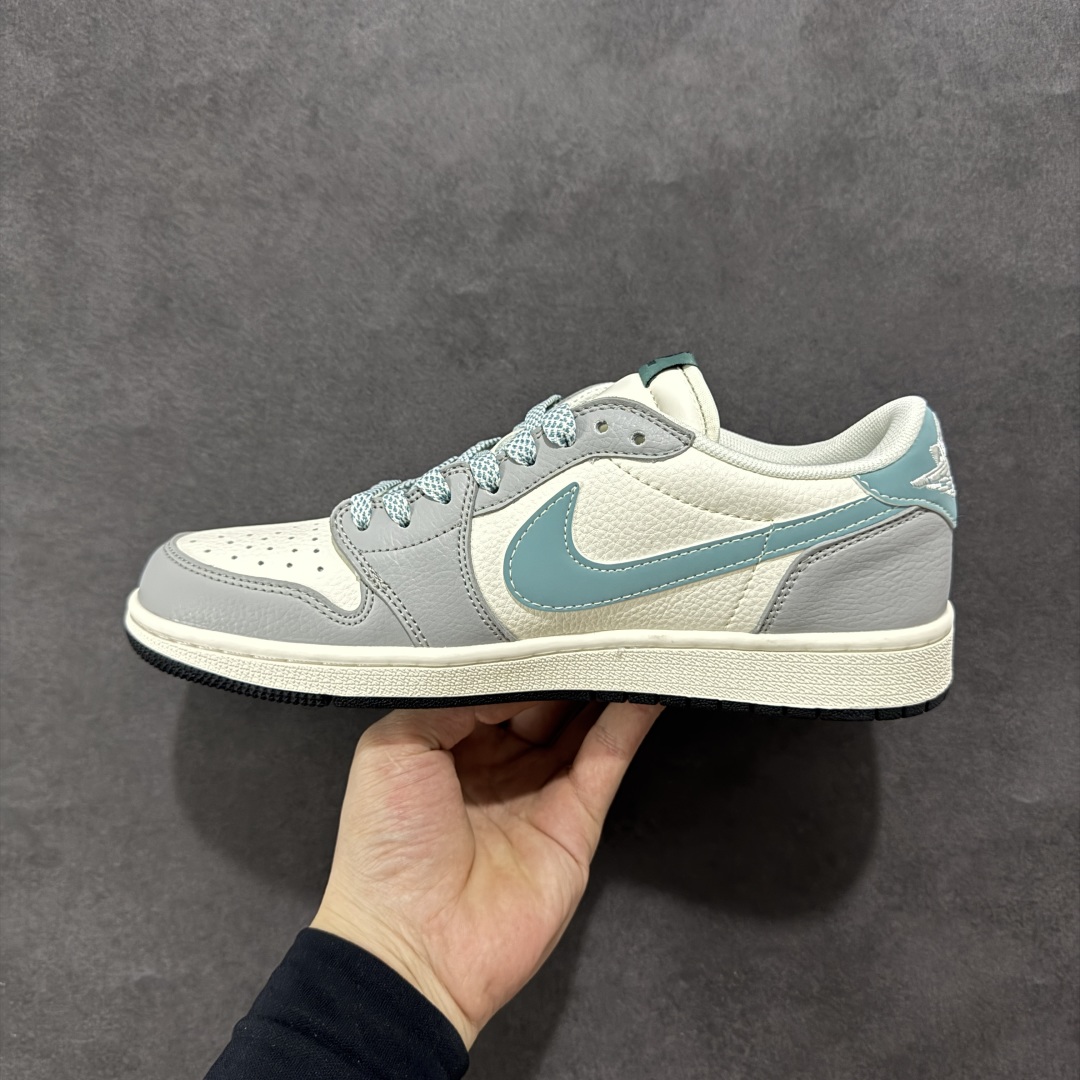 260 【定制版】Travis Scott x Nike Air Jordan 1 Low x BURBRRY Air Jordan 1 Low 反转灰白蓝小钩满天星倒钩 XF8698-072