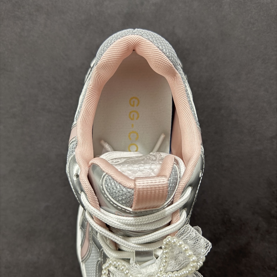 220 GG-CC雷丝珍珠链休闲运动鞋系列 广东大厂出品 完美细节 GGCC 25ss春夏爆款 大长腿