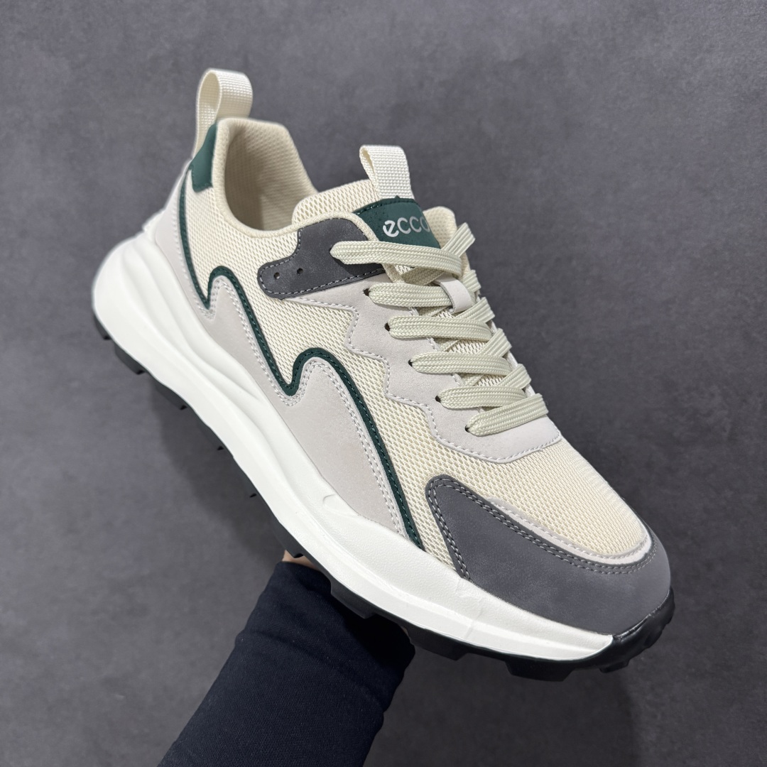 图片[3]-【公司级】Ecco 爱步厚底阿甘华夫复古跑步鞋  #舒适质感鞋面 细腻柔和纹理自然，搭配潮流设计，舒适清爽透气 加厚后跟设计，美观时尚 柔软弹力 舒适透气内里 采用柔软材质，细腻亲肤不磨脚，柔和脚感体验 防滑弹力鞋底 轻质止滑鞋底，搭配立体底纹，稳固抓地 时尚生活 敢于不同 刷新未知 潮人一步的出色外形 尺码：39-44-选品中心