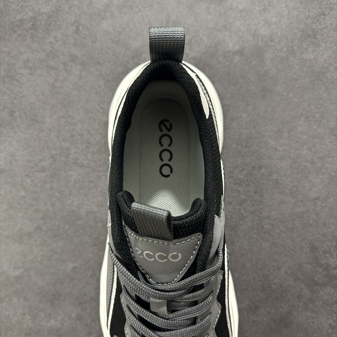 230 Ecco 爱步厚底阿甘华夫复古跑步鞋