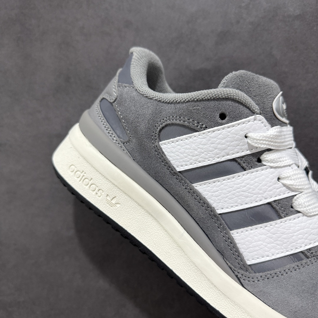 Adidas originals Forum 2000 CL 三叶草低帮 复古潮流休闲面包鞋 JS0997