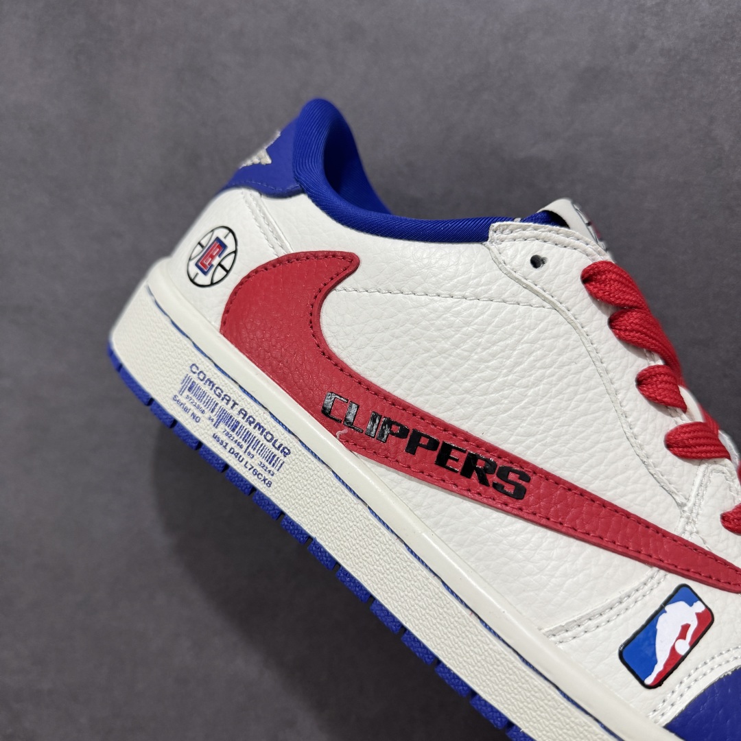 280 【定制版】Travis Scott x Fragment Design x Air Jordan 1 Low SP AJ1 洛杉矶快船联名 低帮文化休闲板鞋 SC9207-026