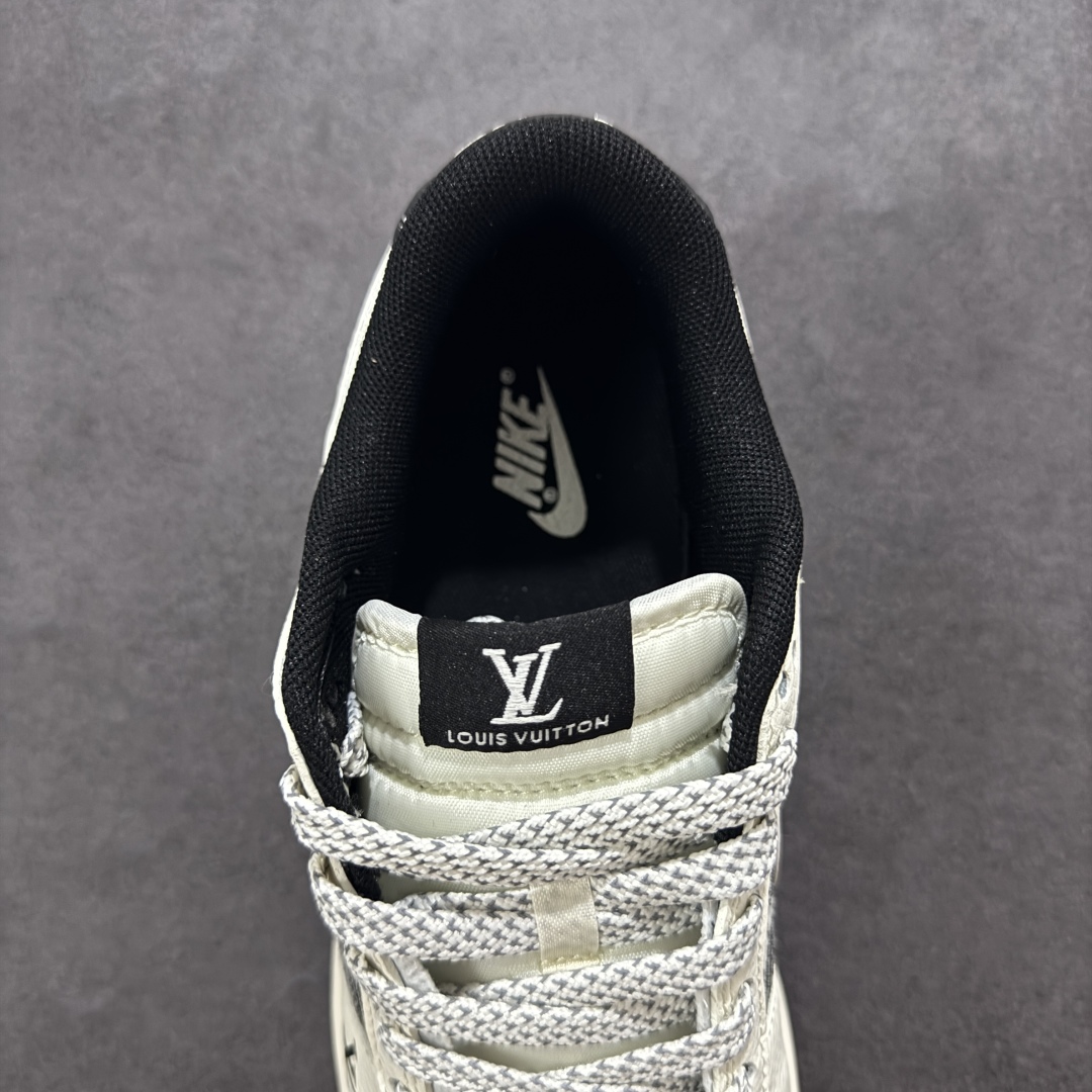 280 【定制版】Nike SB Dunk Low LV联名 黑白织布白勾 FC1688-229
