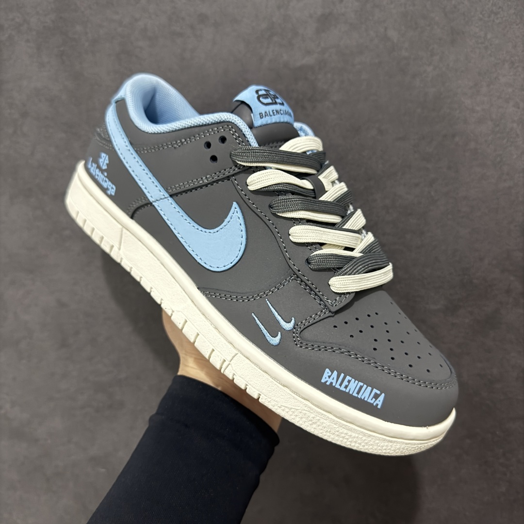 260 【定制版】Nike SB Dunk Low x Balenciaga 灰蓝双小钩 FX1588-301