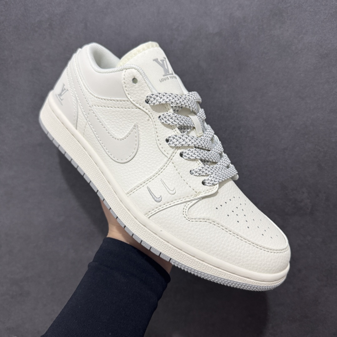 280 【定制版】Air Jordan 1 Retro Low x Louis Vuitton 白银双小钩 XX3168-169