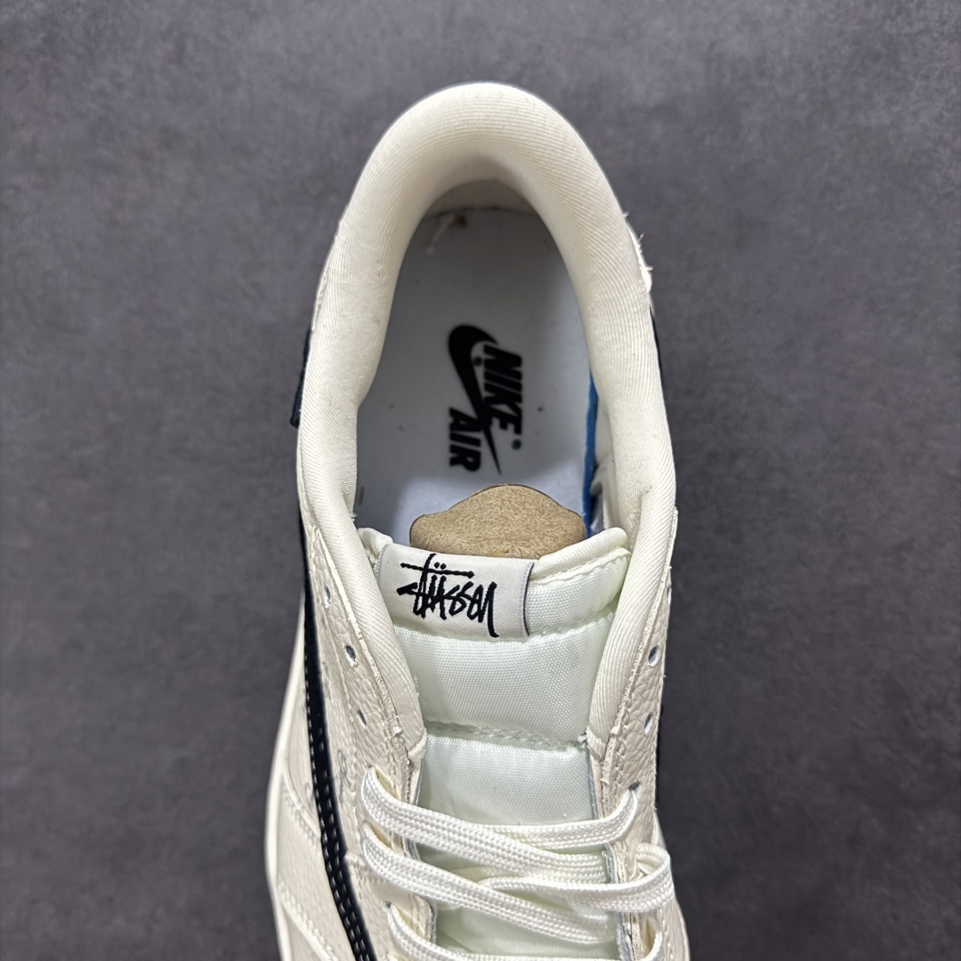 280 【定制版】Travis Scott x Fragment Design x Air Jordan 1 Low SP AJ1 斯图西联名 米黑小倒钩 低帮文化休闲板鞋 XS2024-043