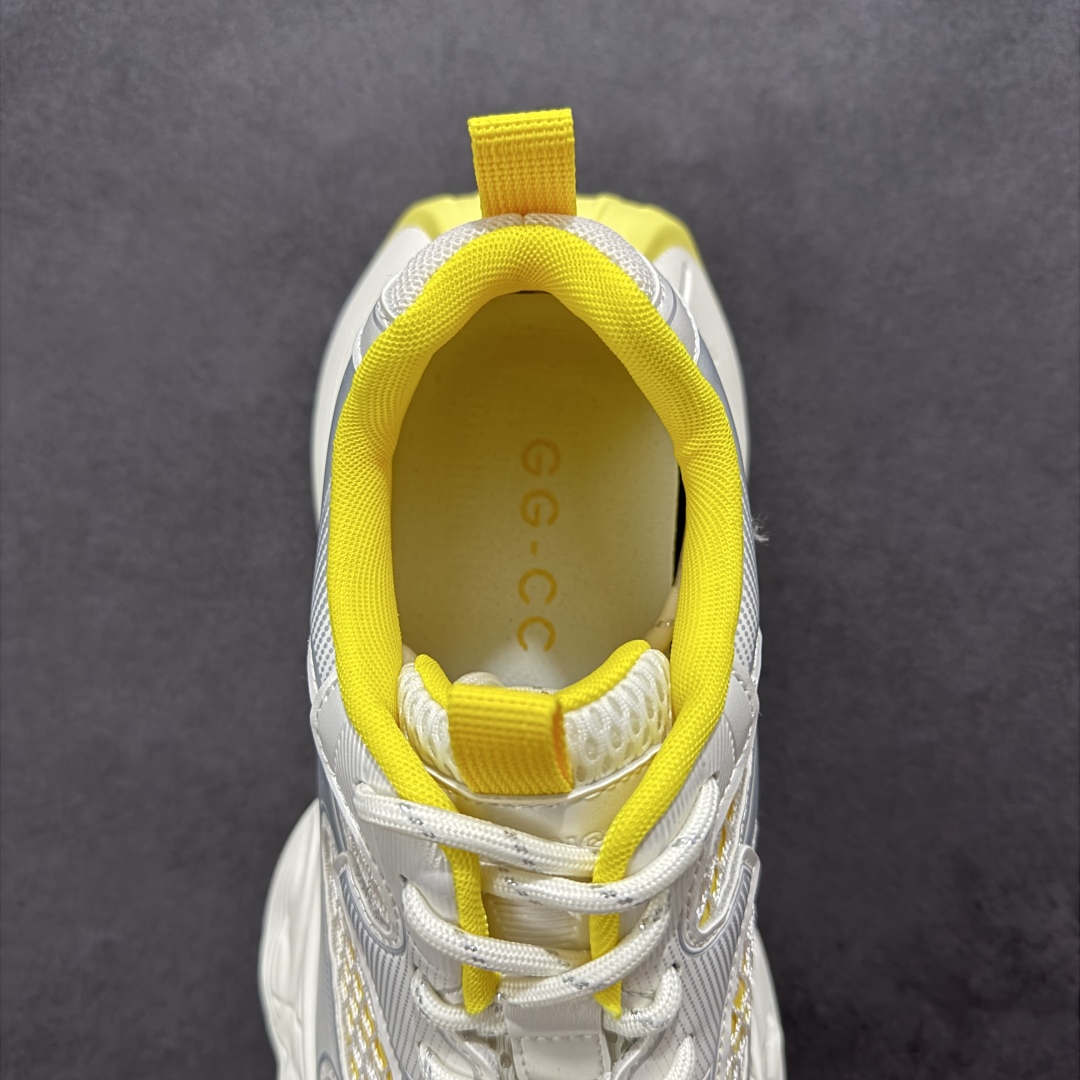 图片[7]-【公司级】GG-CC 林允同款 星河粒子 镂空休闲运动老爹鞋 春日踏青舒适度和少女感GGCC德训鞋界的白月光🌙 银白黄配色好温柔 镂空鞋面/组合月牙底 柔软有弹性的月牙底和增加舒适度显腿长的5cm内增高 长时间走路和站立都不累脚舒适度和少女感 尺码：35 36 37 38 39 40-选品中心