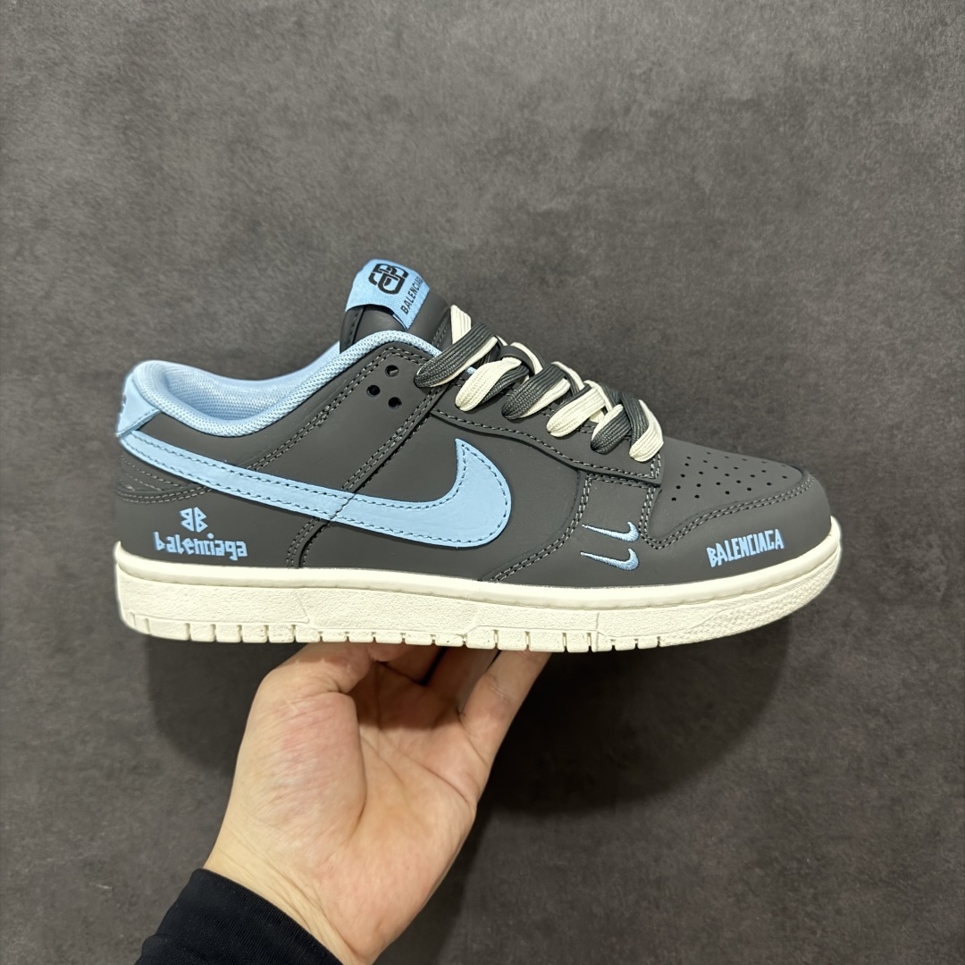 260 【定制版】Nike SB Dunk Low x Balenciaga 灰蓝双小钩 FX1588-301