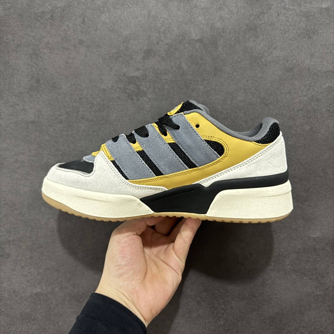 Adidas originals Forum 2000 CL 三叶草低帮 复古潮流休闲面包鞋 JS3158