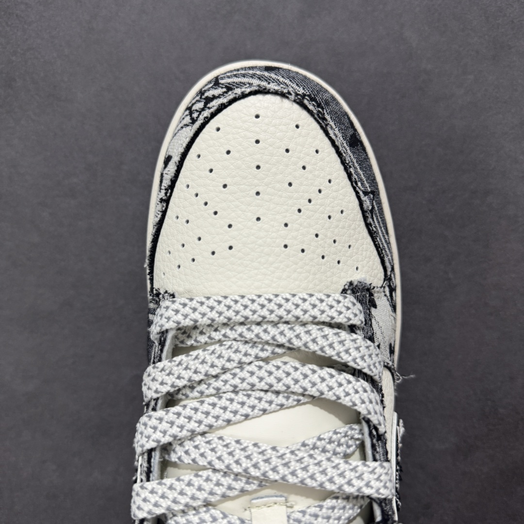 【定制版】Nike SB Dunk Low x Louis Vuitton 黑白牛仔 JY6988-110