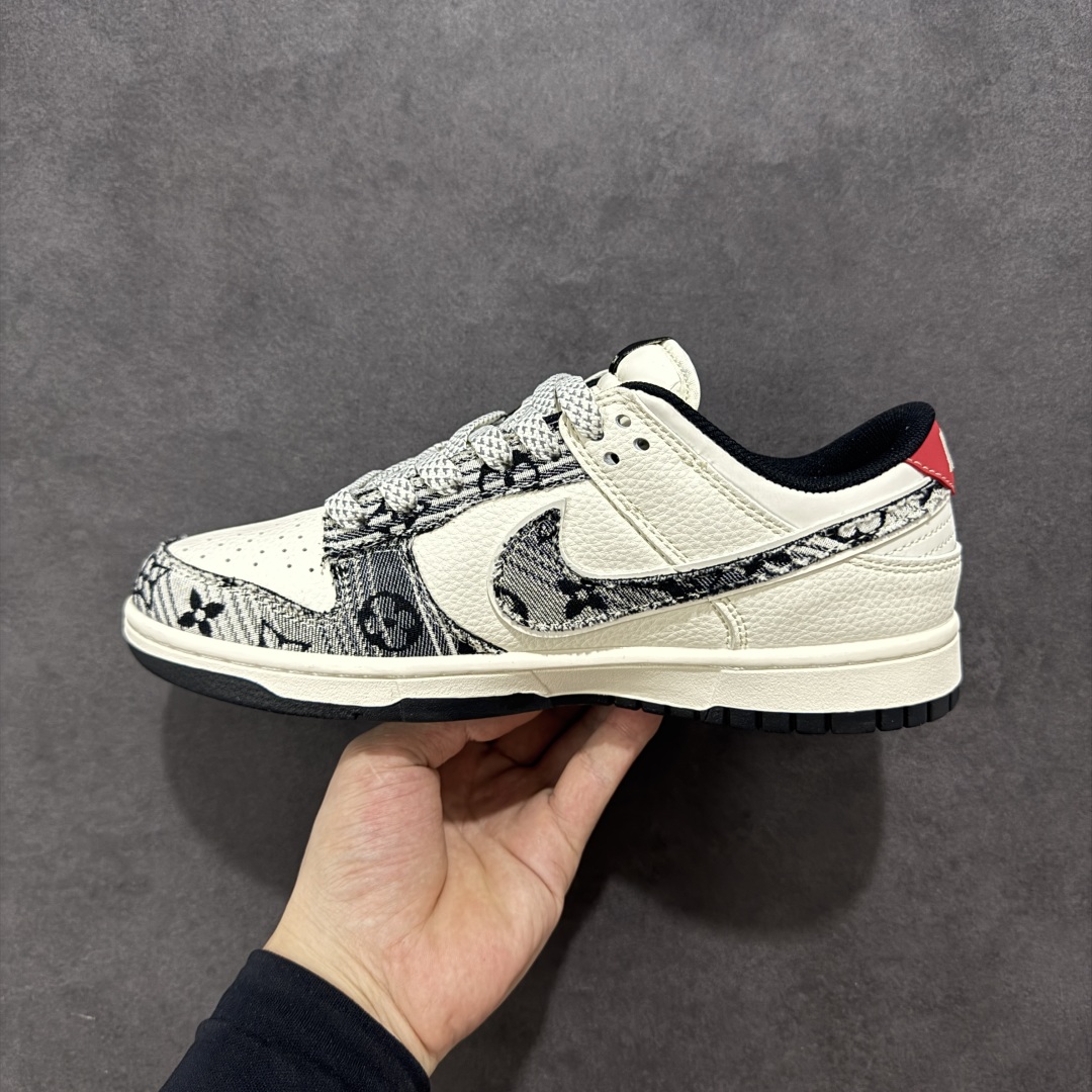 【定制版】Nike SB Dunk Low x Louis Vuitton 黑白牛仔 JY6988-110