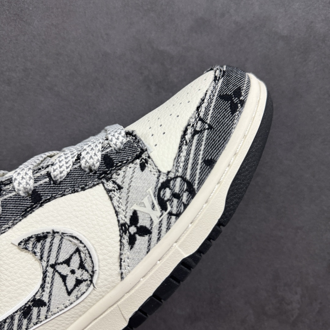 【定制版】Nike SB Dunk Low x Louis Vuitton 黑白牛仔 JY6988-110