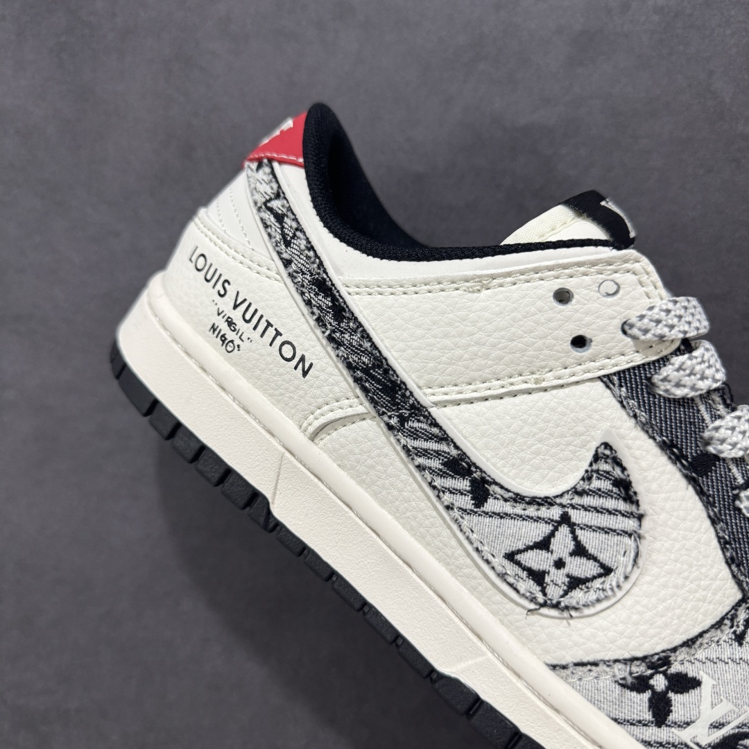 【定制版】Nike SB Dunk Low x Louis Vuitton 黑白牛仔 JY6988-110